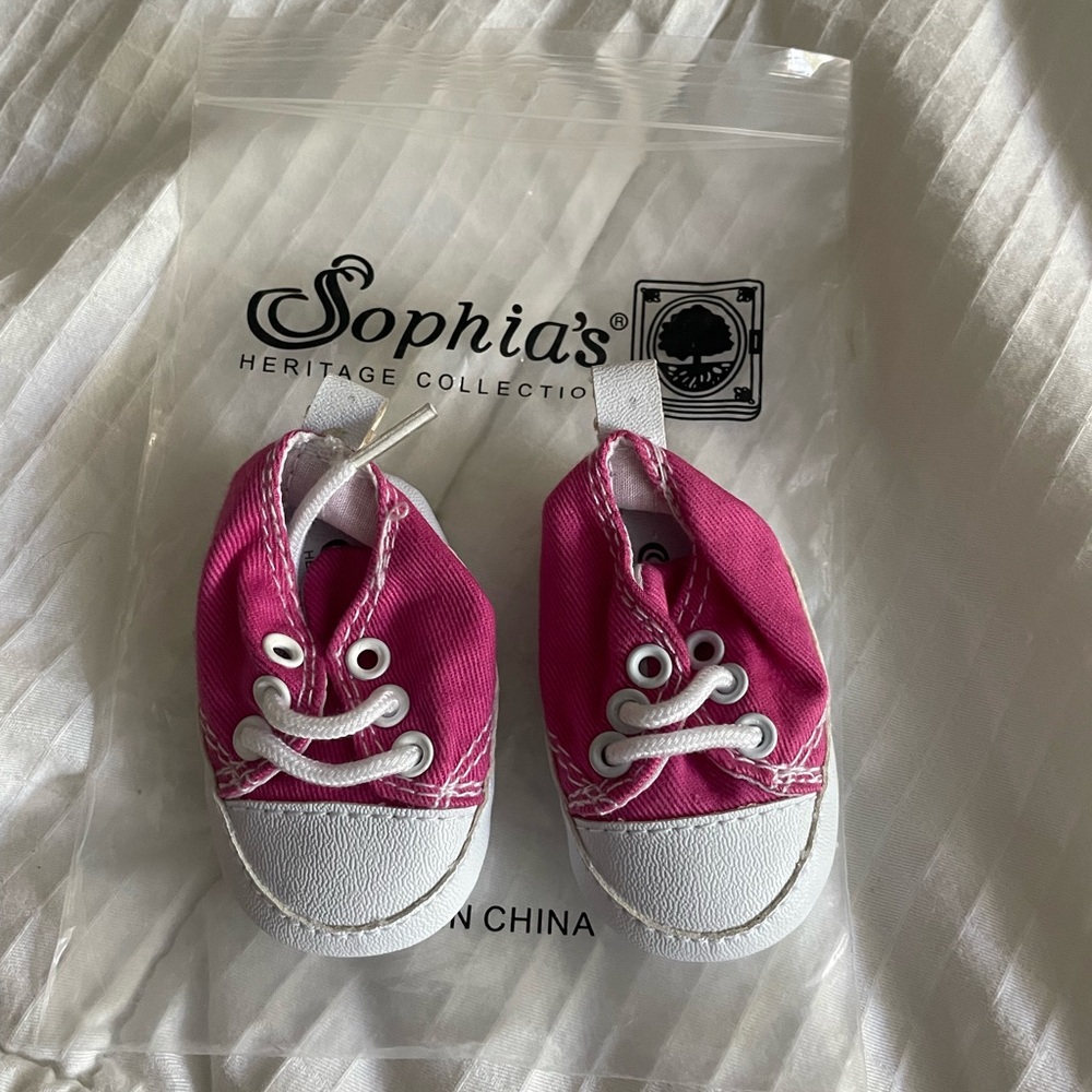 American doll pink converse